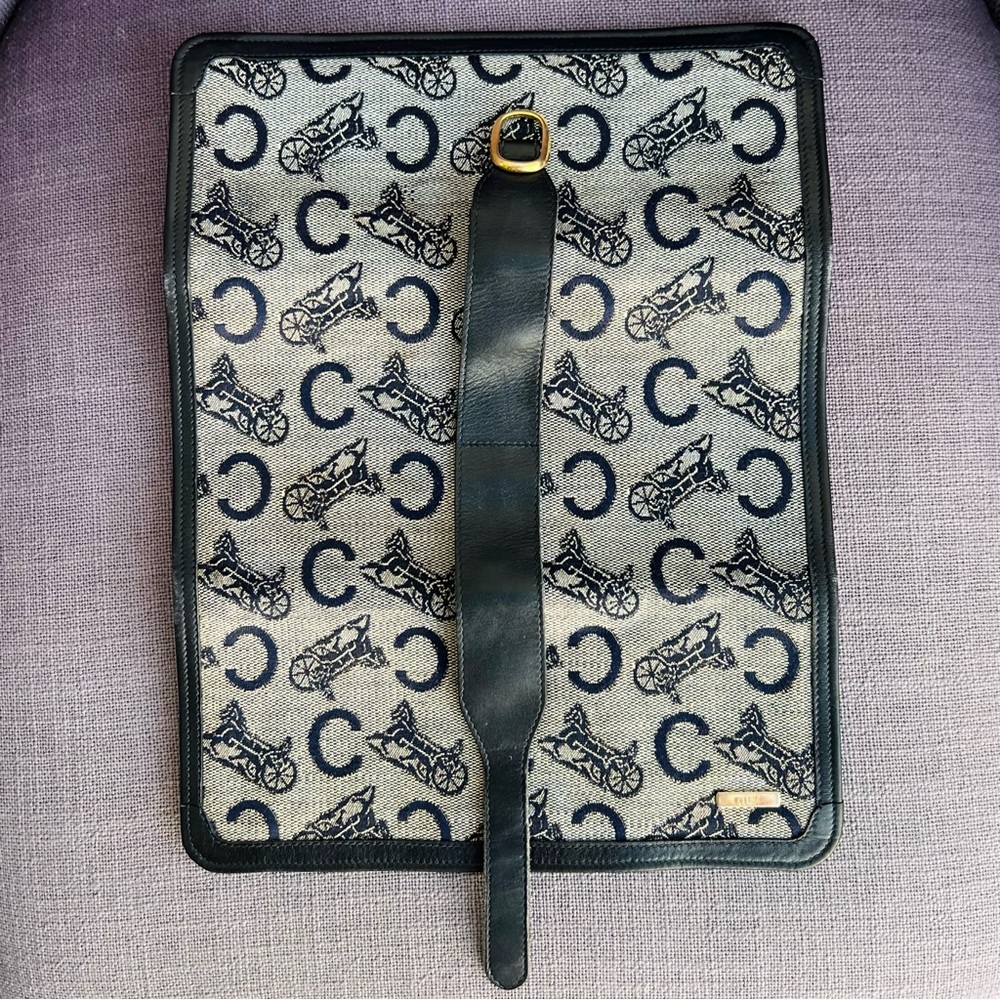 Celine monogram logo clutch bag jewelry case (?) leather canvas - Picture 4 of 8
